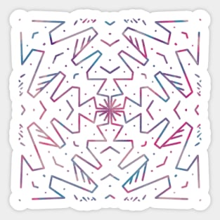 Zig Zag Mandala Sticker